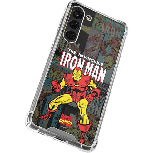 Marvel Classic Comics Iron Man Action Vintage Galaxy S23 FE Clear Case